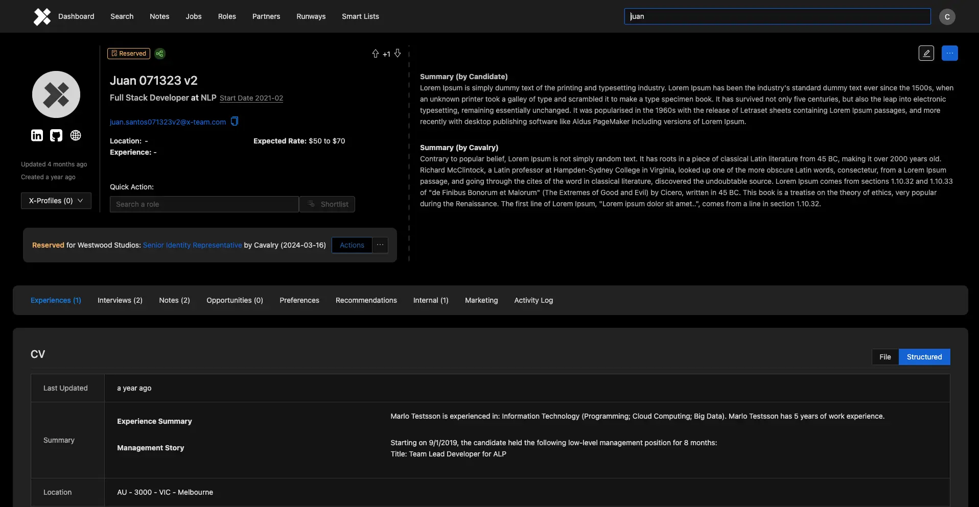 Candidate Management Platform